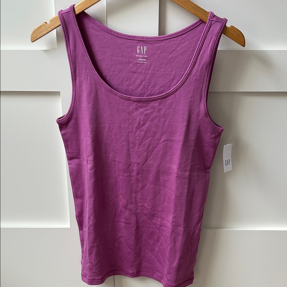 GAP Women's Vibrant Purple Tank Top